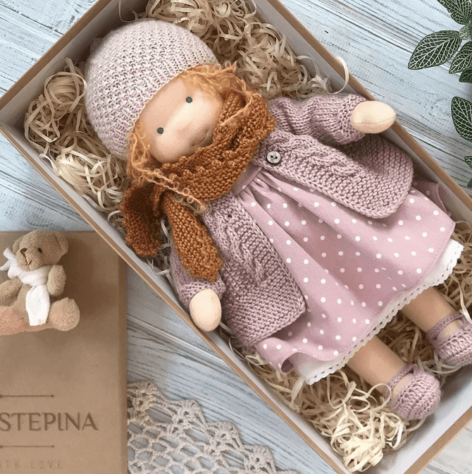 Handmade Waldorf Cuddle Doll | Soft, Organic & Safe for Kids
