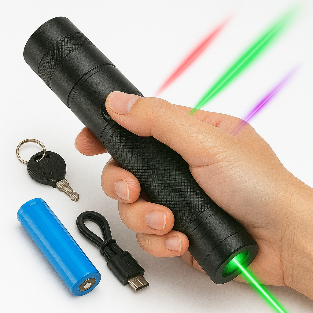 Long-Range Laser Pointer Torch with Adjustable Focus