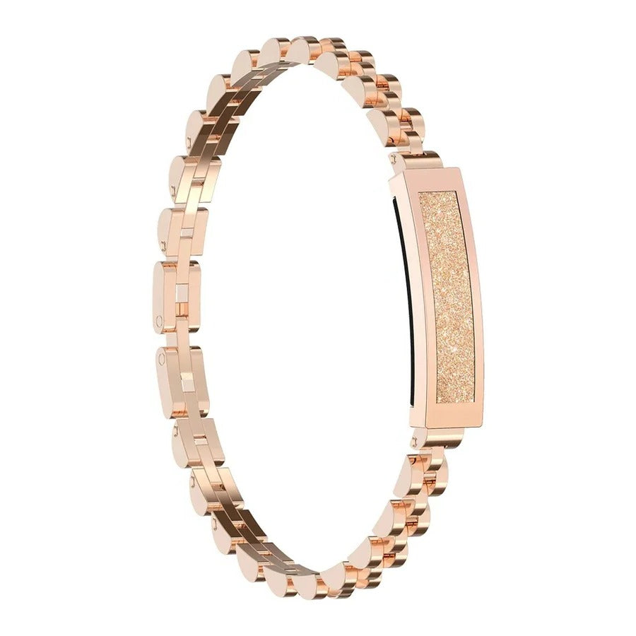 Smart Chain-Style Women's Fitness Tracker with Heart Rate and Sleep Monitor