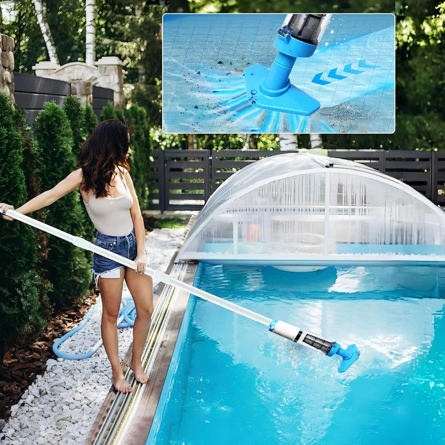 Cordless Rechargeable Pool Cleaner with Versatile Interchangeable Heads