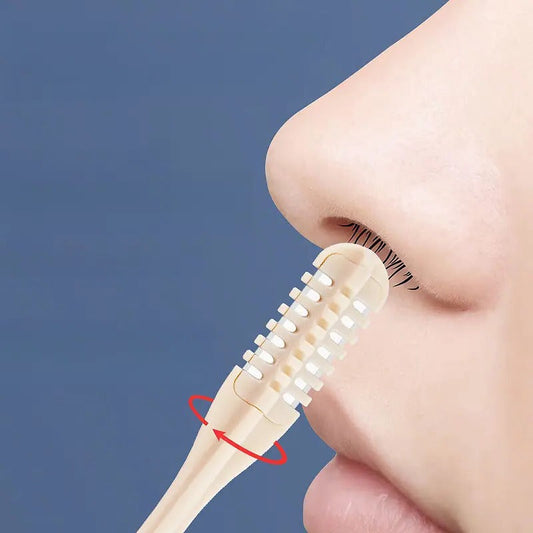 Compact 360° Rotating Nose Hair Trimmer for Precise Men’s and Women’s Grooming