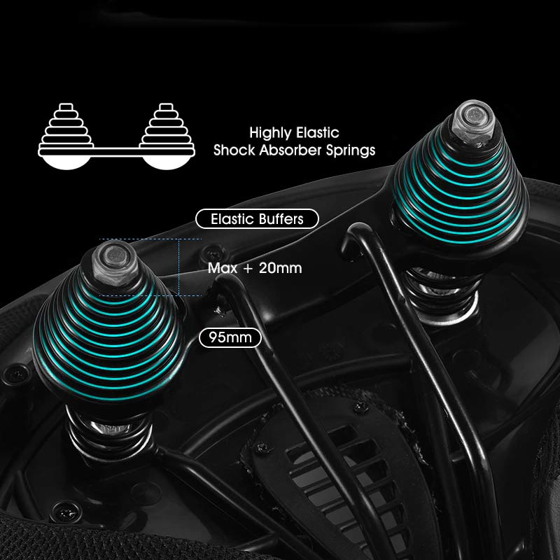 Extra Wide Ergonomic Bike Seat - Breathable and Comfortable Saddle