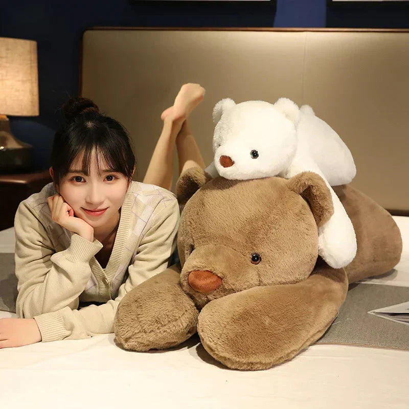 Giant Plush Bear Collection: Panda, Polar, and Brown Bear Cuddly Toys