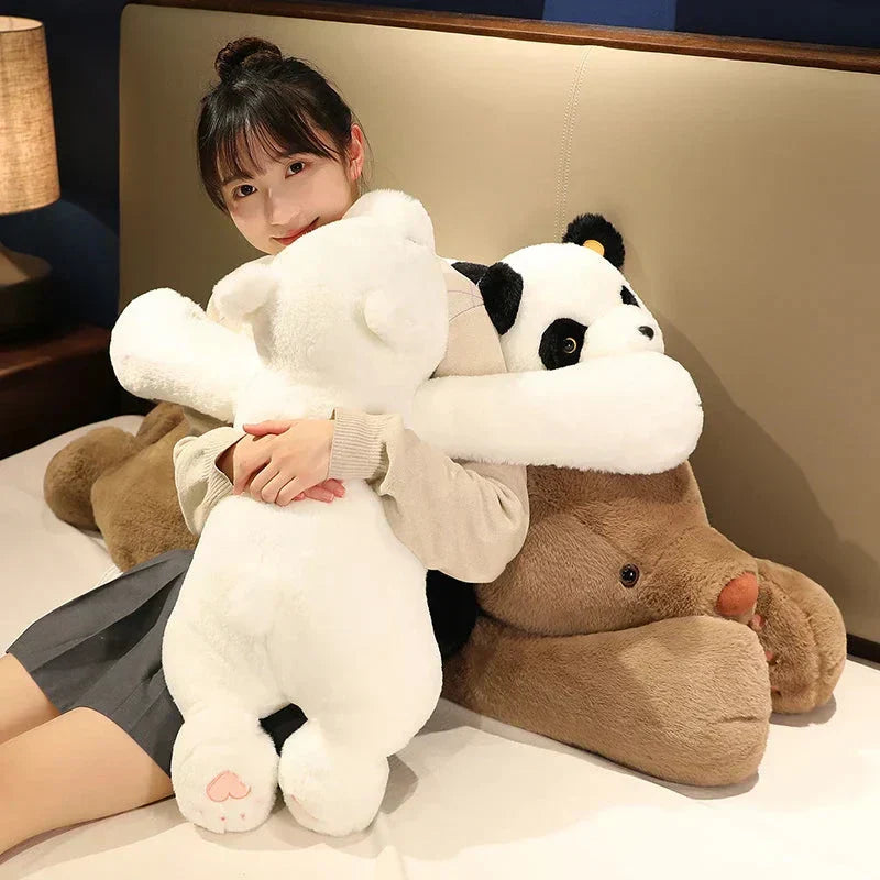 Giant Plush Bear Collection: Panda, Polar, and Brown Bear Cuddly Toys