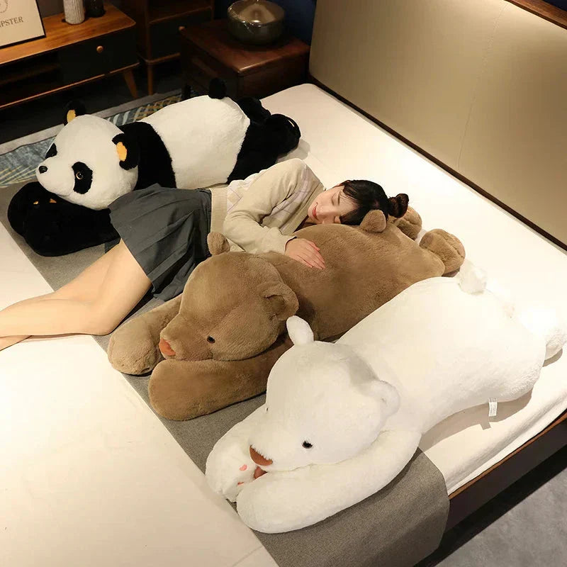 Giant Plush Bear Collection: Panda, Polar, and Brown Bear Cuddly Toys