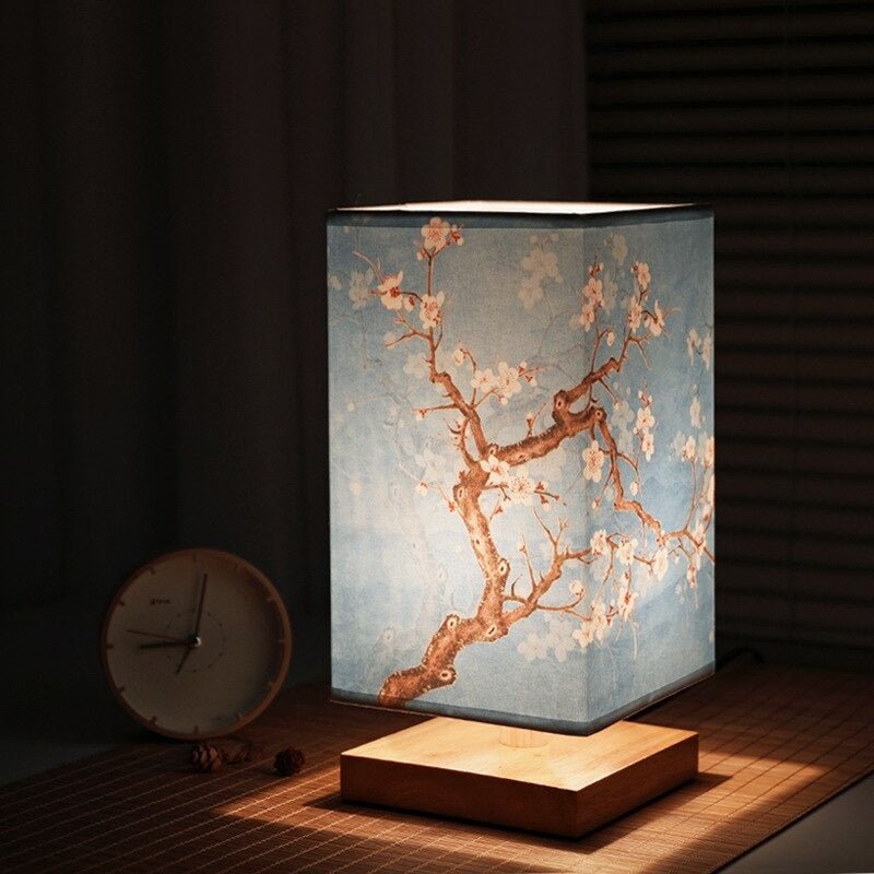 Japandi Wooden Table Lamp – Minimalist Accent Light with Natural Elegance