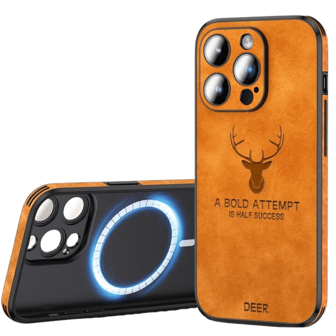 Premium Leather iPhone Case with Shock-Resistant Protection