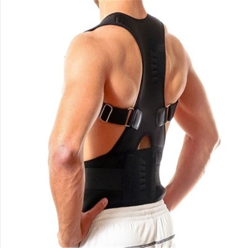 Magnetic Posture Corrector Brace - Unisex Adjustable Strap
