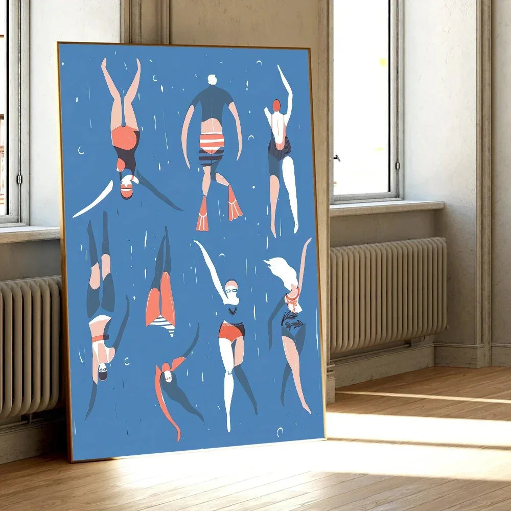 Plum Sea Surf Beach Poster