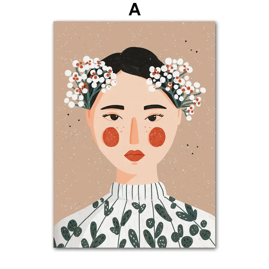 Rosio Fashion Girl Canvas Print