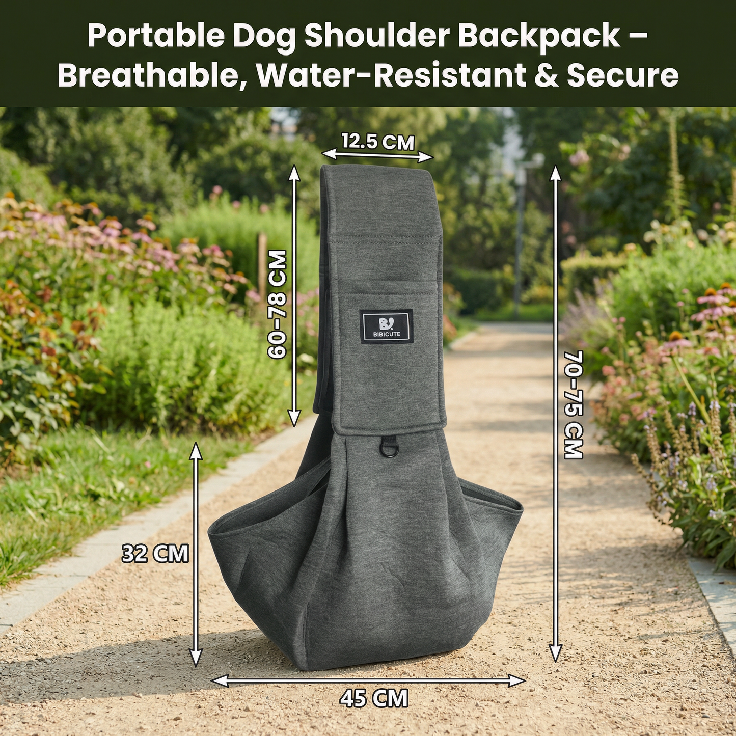 Breathable, Water-Resistant Dog Shoulder Backpack for Easy Transport