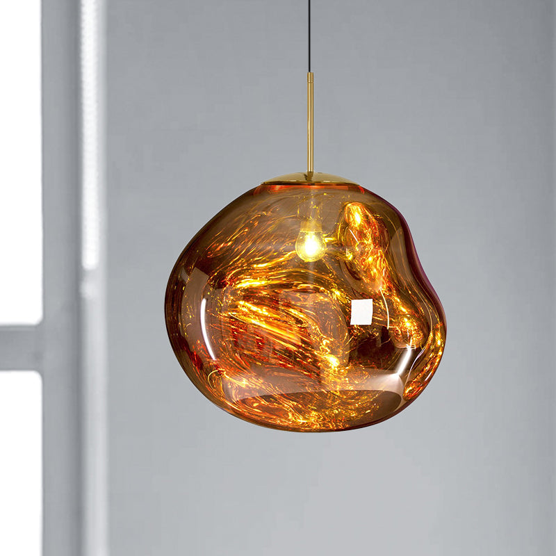 Contemporary Glass Ceiling Fixture - LunaLux Design