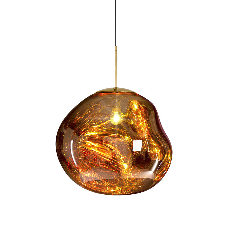Contemporary Glass Ceiling Fixture - LunaLux Design