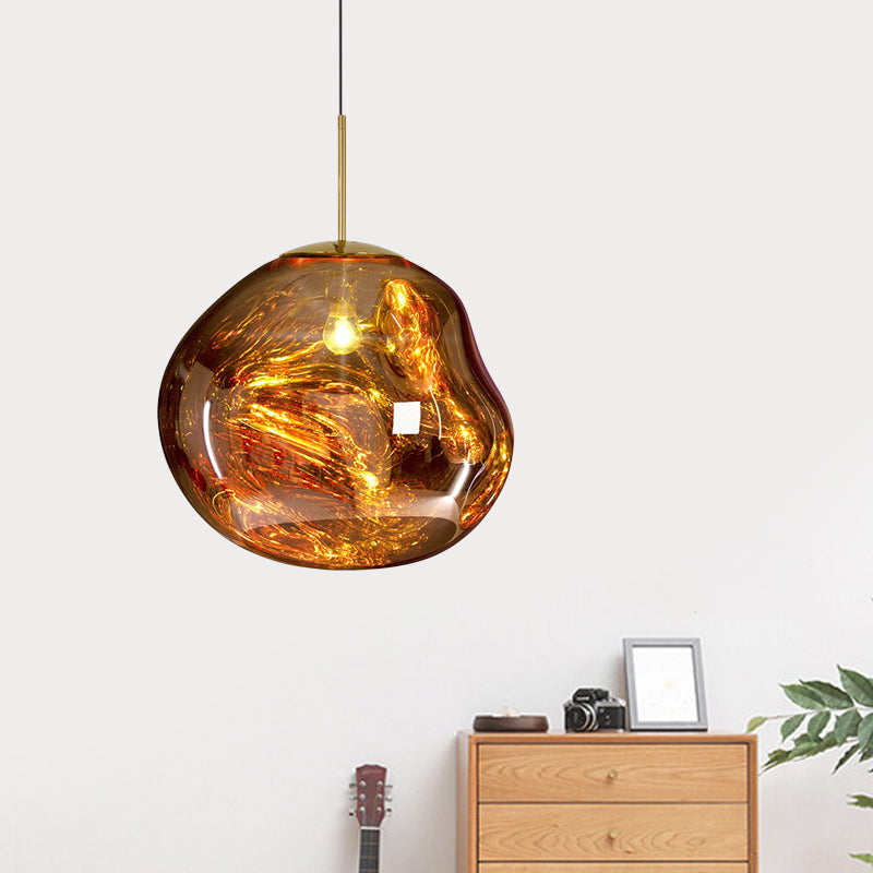 Contemporary Glass Ceiling Fixture - LunaLux Design