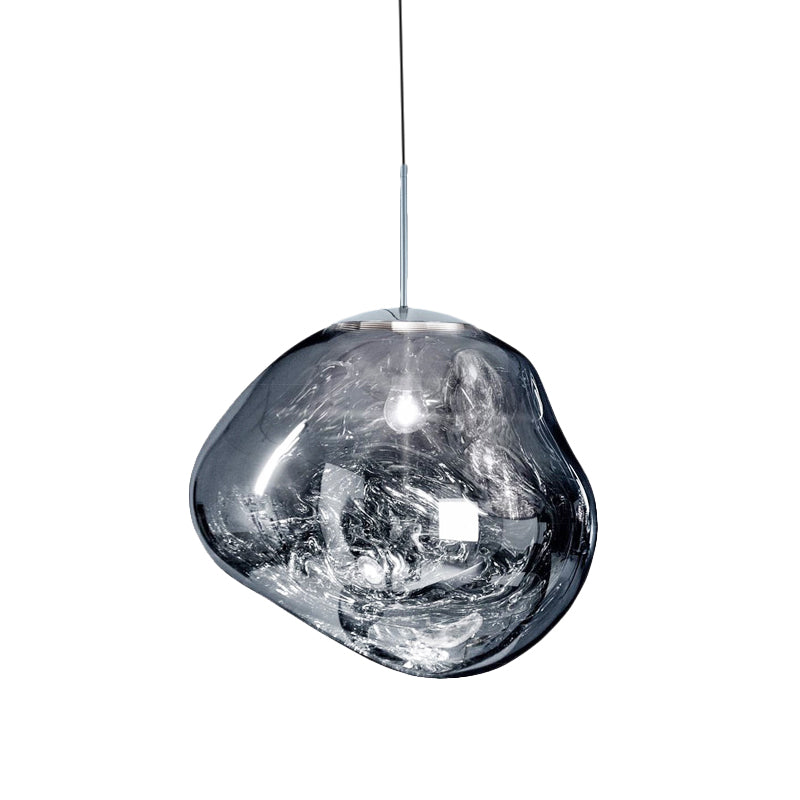 Contemporary Glass Ceiling Fixture - LunaLux Design