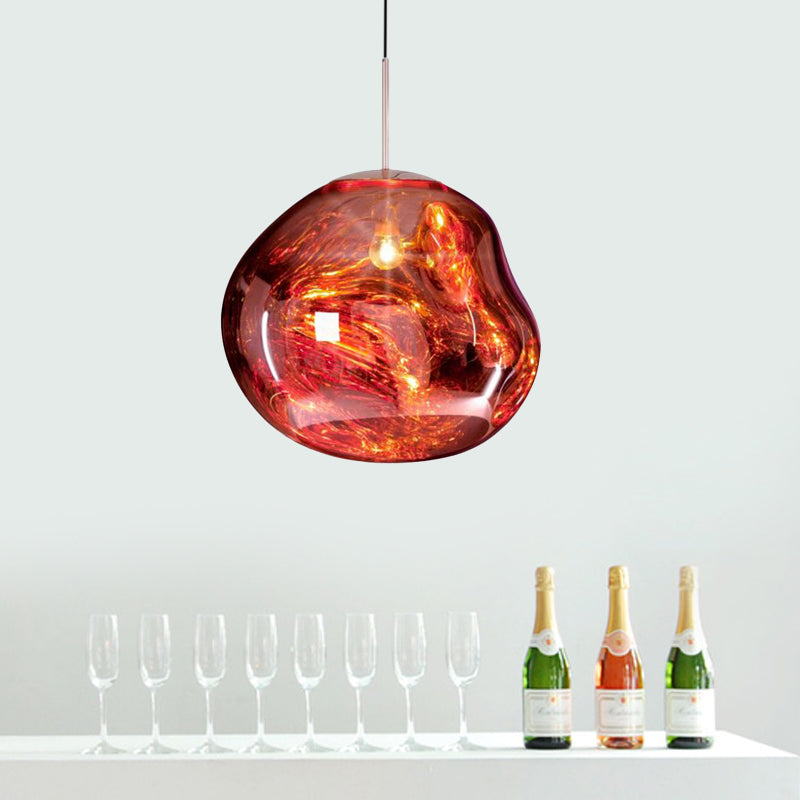 Contemporary Glass Ceiling Fixture - LunaLux Design