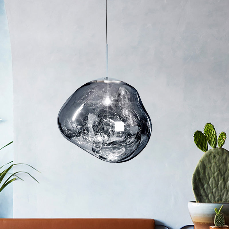 Contemporary Glass Ceiling Fixture - LunaLux Design