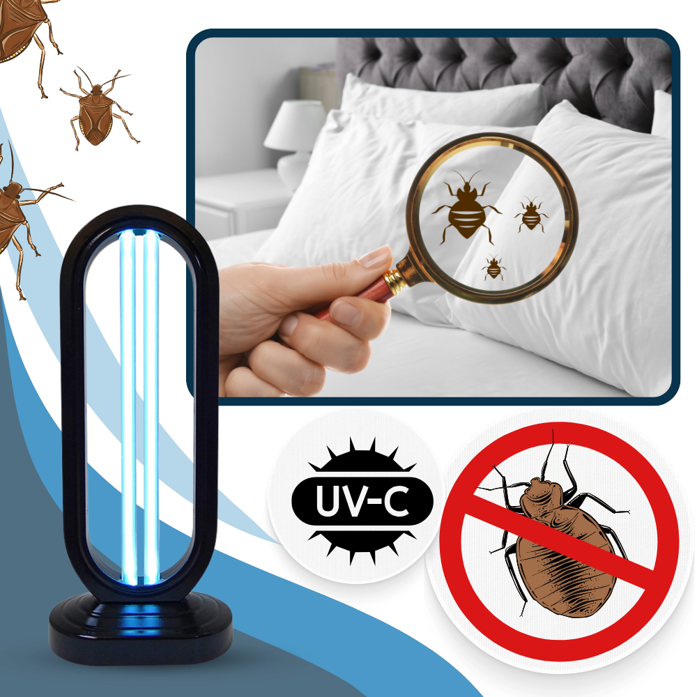 Multi-Surface UV-C Bulb: Ultimate Bed Bug & Germ Eliminator for Home & Travel