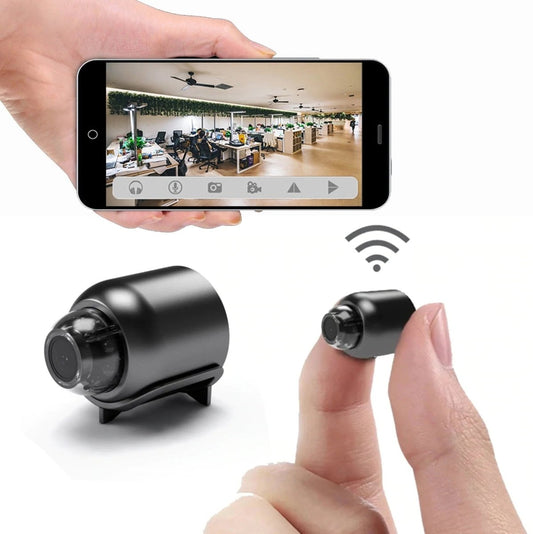 Compact Wireless Camera with Night Vision for Home Security