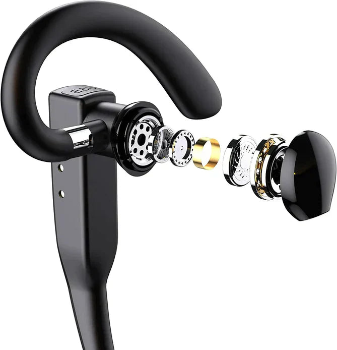 Bluetooth 5.1 Headset with Dual Mic and Noise Cancelling for Professionals