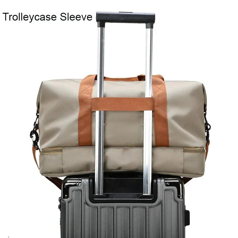 Lightweight Gym & Travel Duffel with Shoe and Wet-Dry Compartments