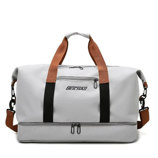 Lightweight Gym & Travel Duffel with Shoe and Wet-Dry Compartments