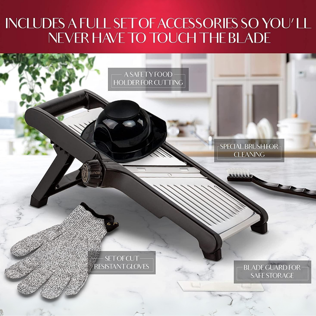 Premium Food Slicer & Safety Gloves for Efficient Vegetable Cutting
