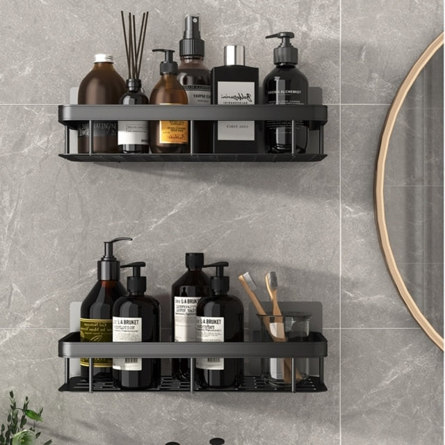 Metal Suction Cup Shelves for Bathrooms