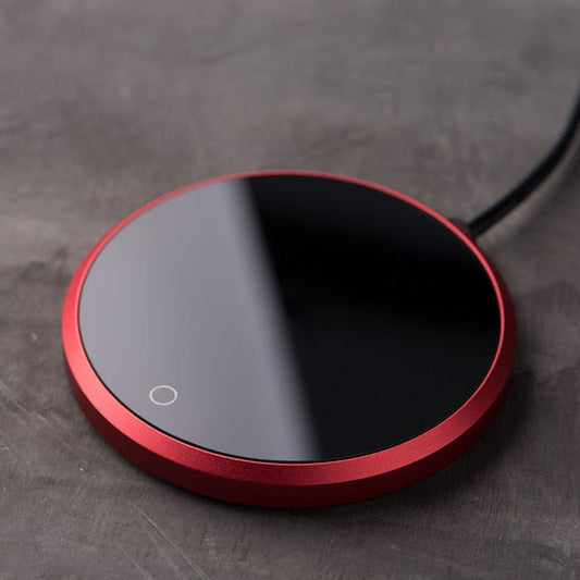 Elegant Smart Ceramic Mug Warmer Coaster with Temperature Control