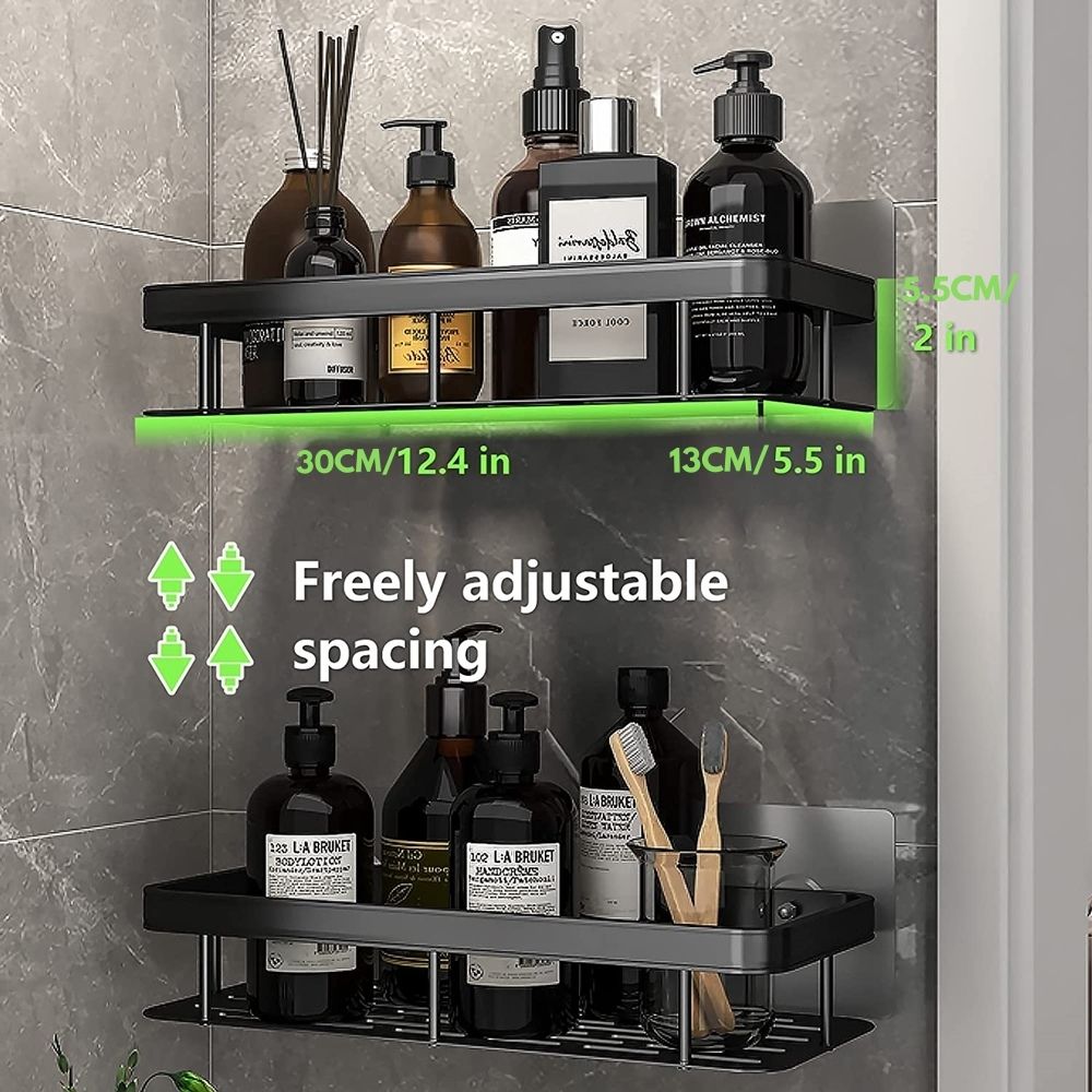 Metal Suction Cup Shelves for Bathrooms