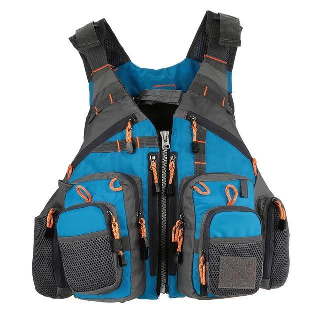 Sport Fishing Vest with Ample Storage and Safety Features