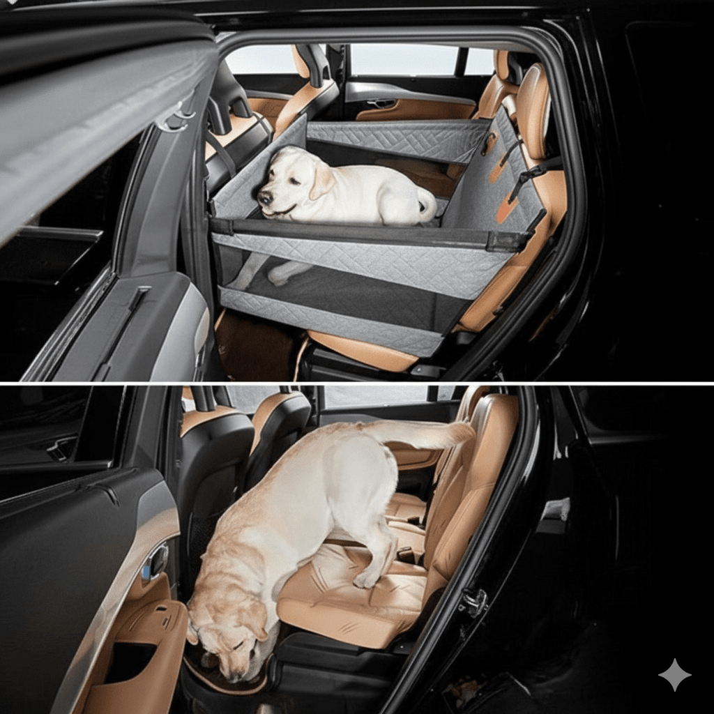 Waterproof Memory Foam Dog Car Seat Protector Mat