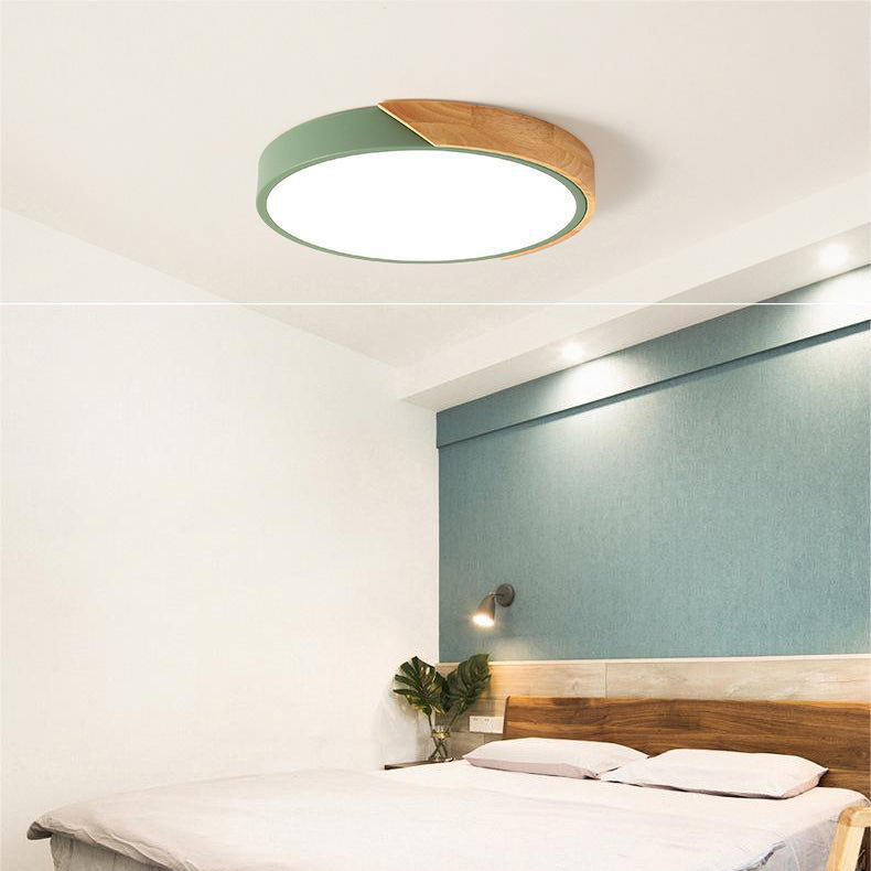 Scandinavian Round LED Ceiling Light | Soft Glow, Minimalist Style for Any Room
