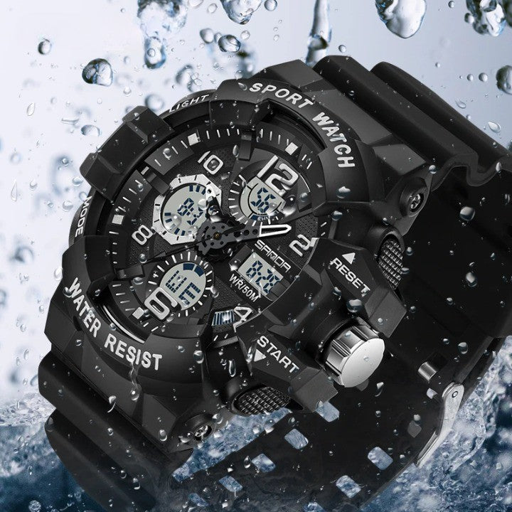 Tough Military-Grade Waterproof Digital Watch