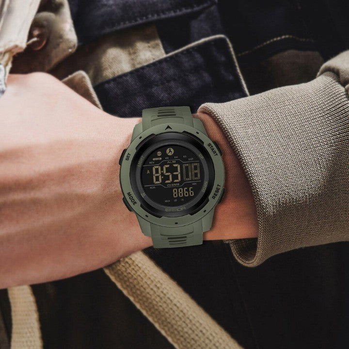 Waterproof Outdoor Fitness Digital Pedometer Watch