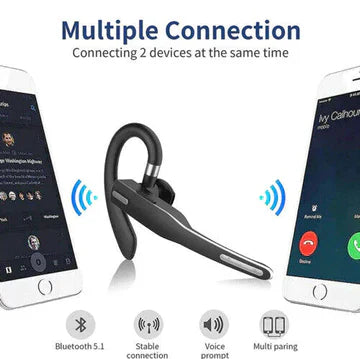 Trucker Bluetooth 5.1 Dual Mic Noise Cancelling Wireless Headset/Earpiece