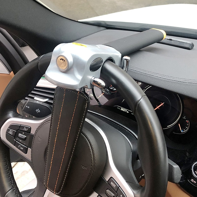 Heavy Duty Car Steering Wheel Security Lock for Enhanced Protection