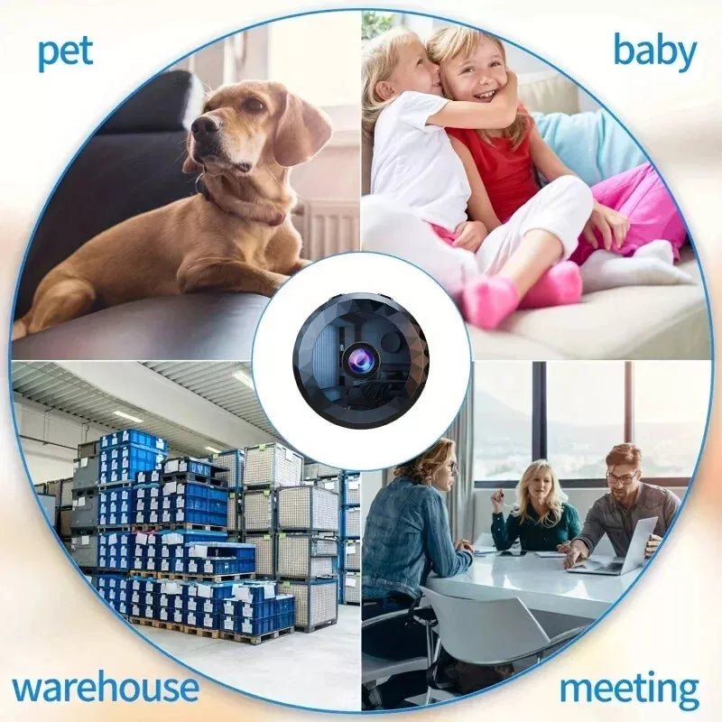 Magnetic Mini WiFi Camera 1080P HD with Night Vision & Motion Alerts