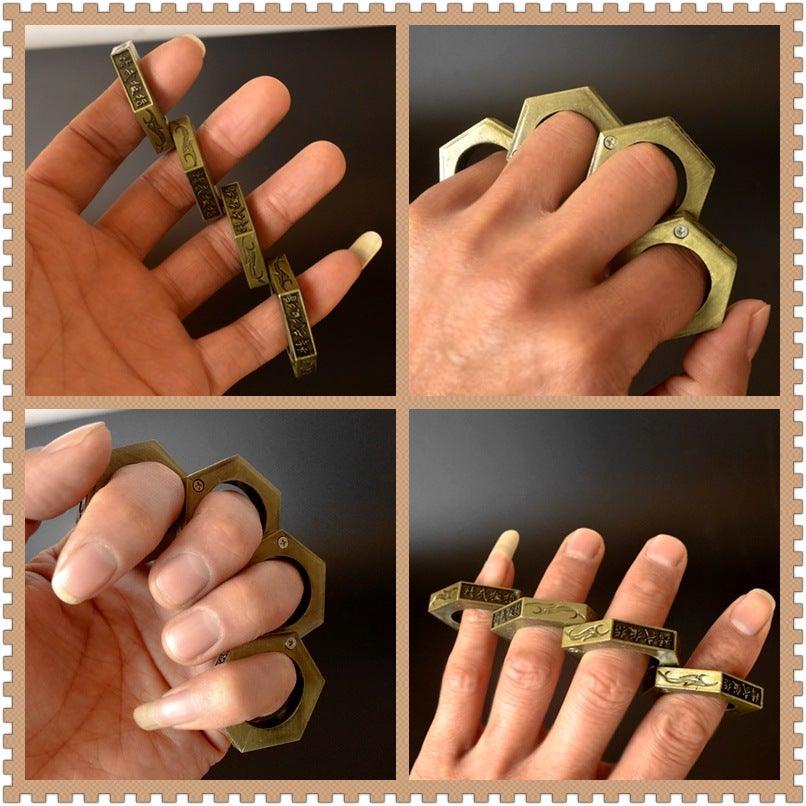 Self-Defense Stackable Rings for Personal Protection