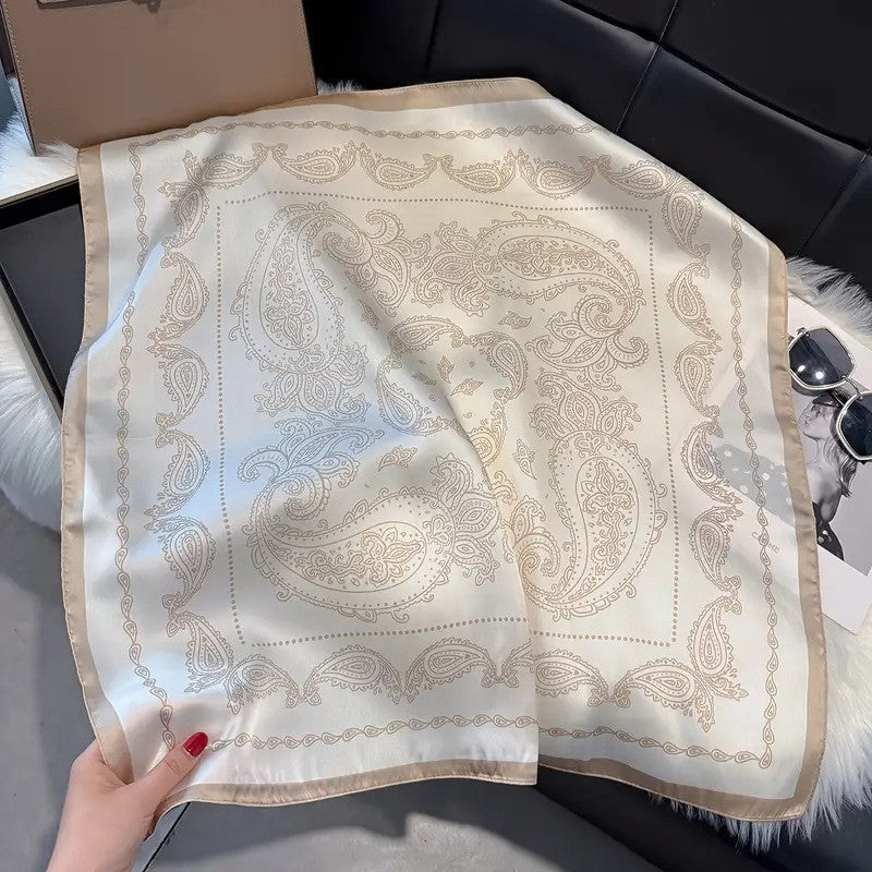 Retro Korean Style Faux Silk Fashion Scarf