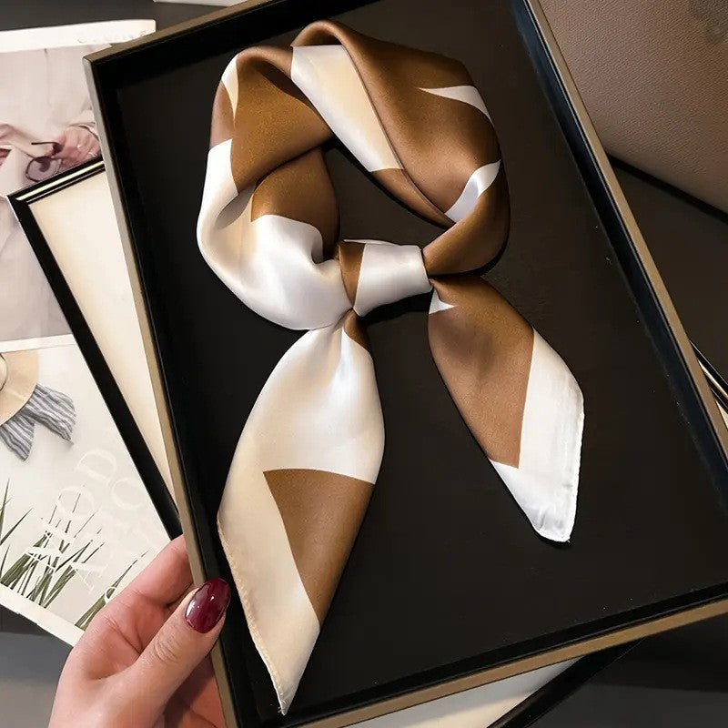 Retro Korean Style Faux Silk Fashion Scarf