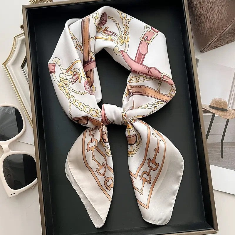 Retro Korean Style Faux Silk Fashion Scarf