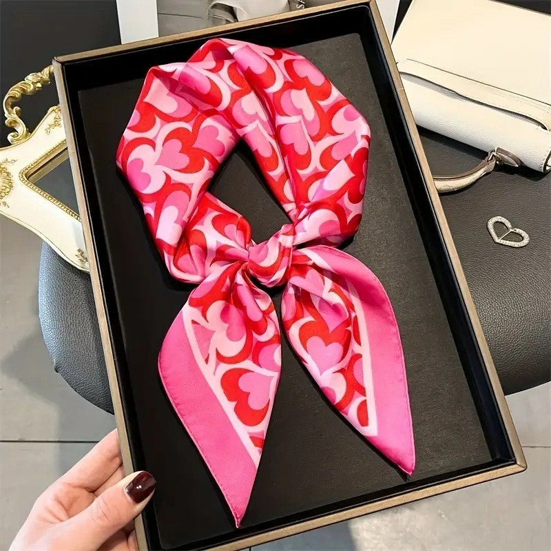 Retro Korean Style Faux Silk Fashion Scarf