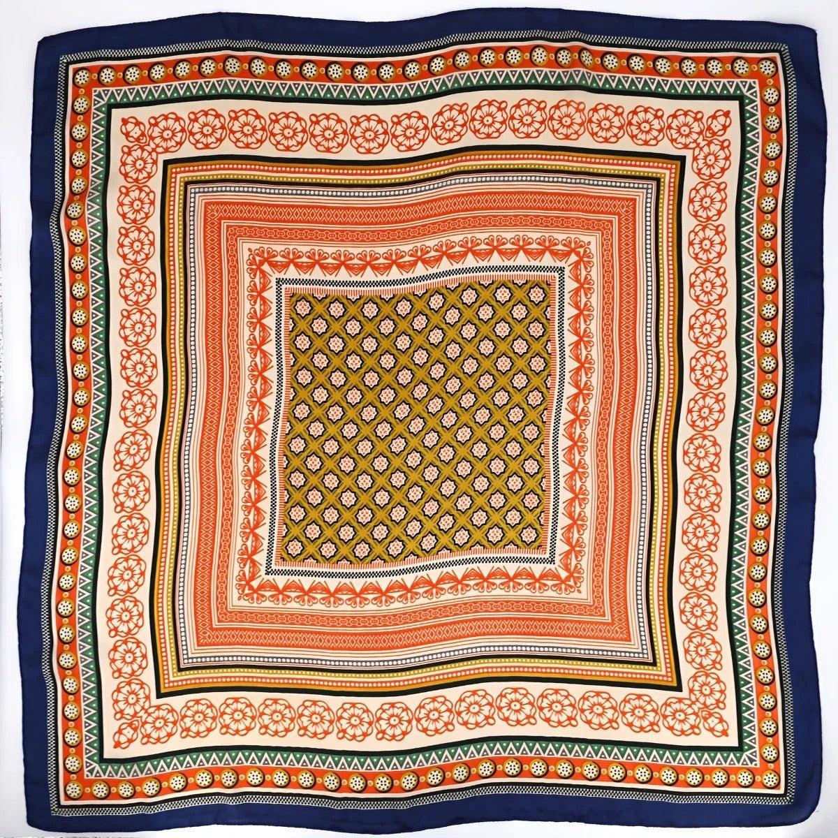 Retro Korean Style Faux Silk Fashion Scarf