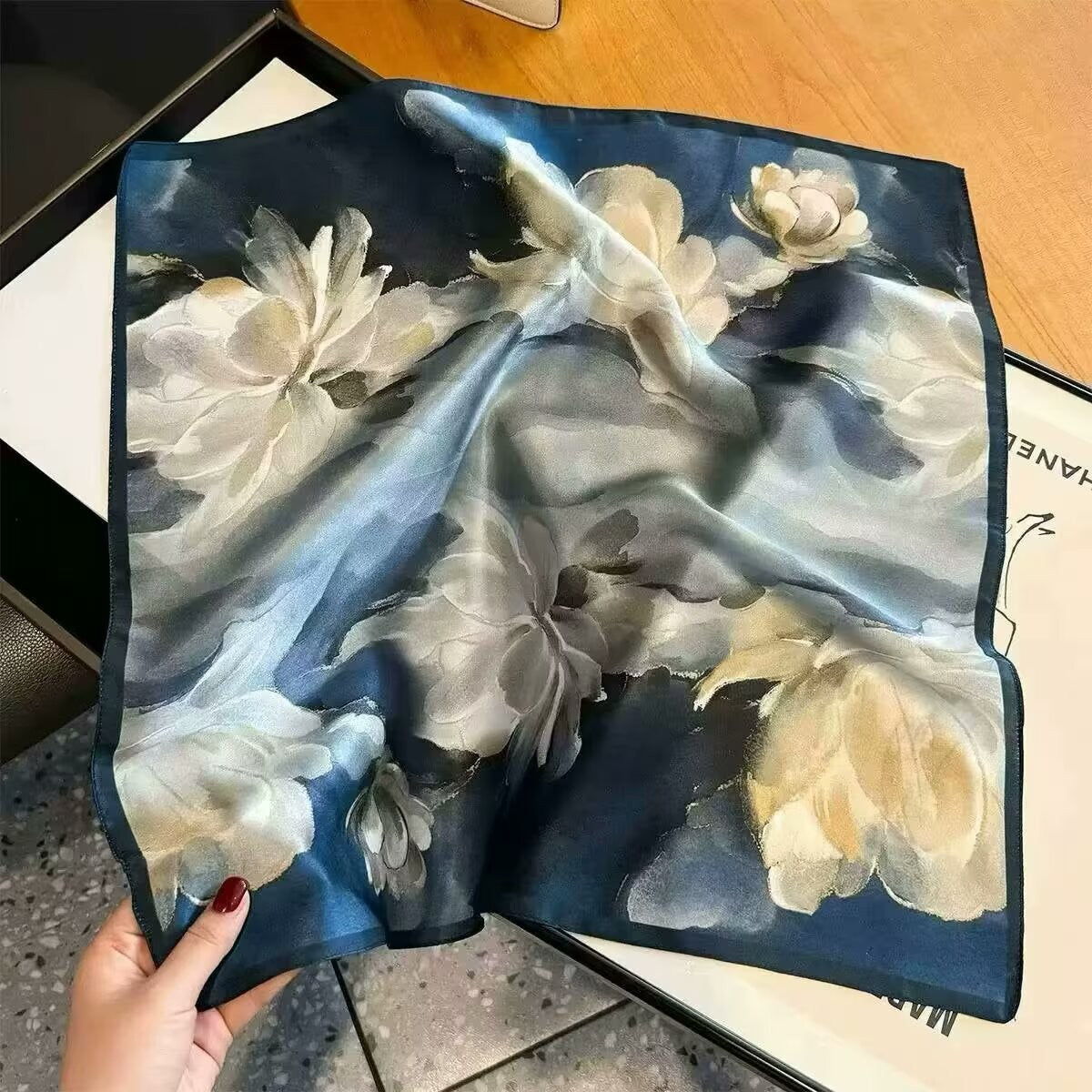 Retro Korean Style Faux Silk Fashion Scarf