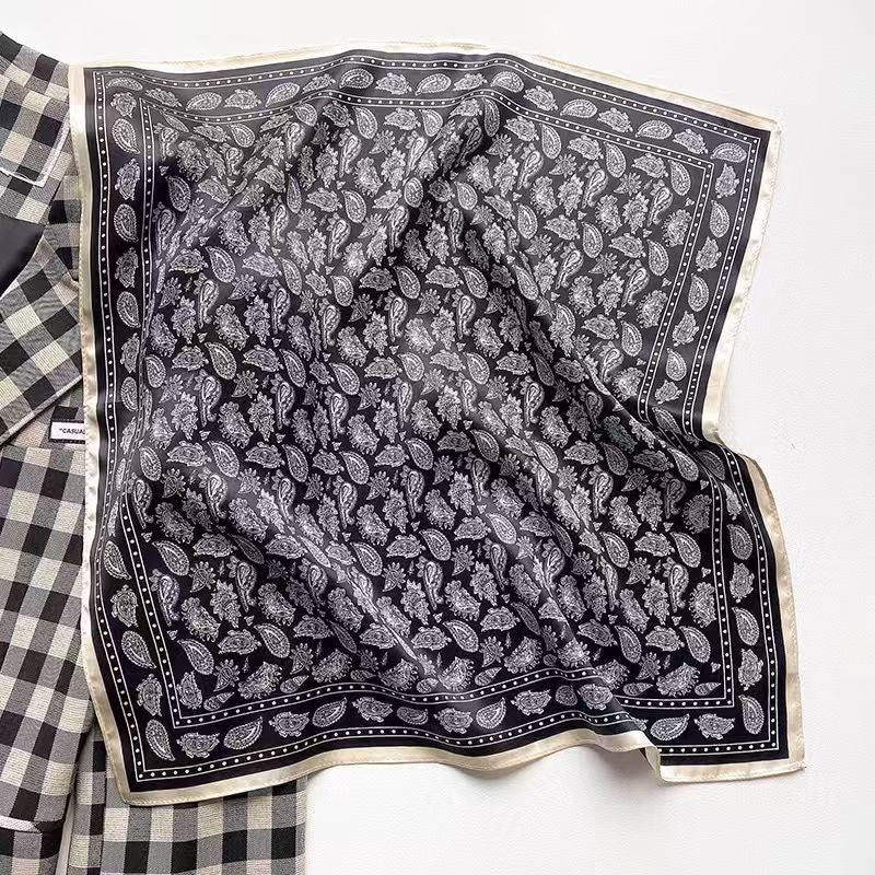 Retro Korean Style Faux Silk Fashion Scarf