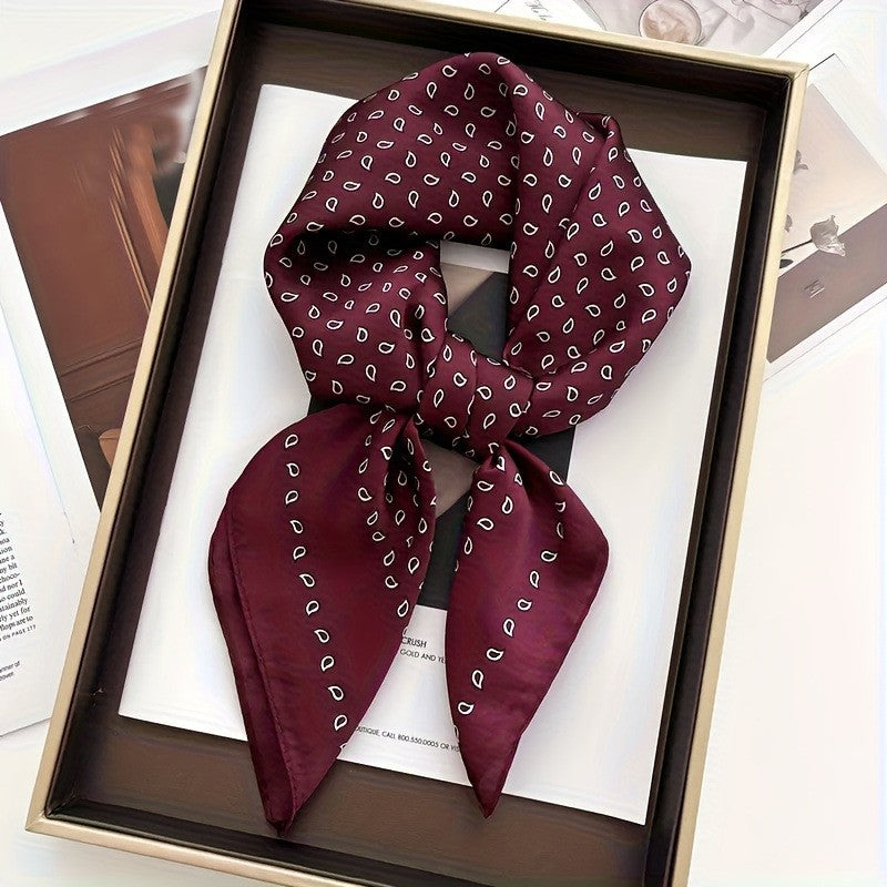 Retro Korean Style Faux Silk Fashion Scarf