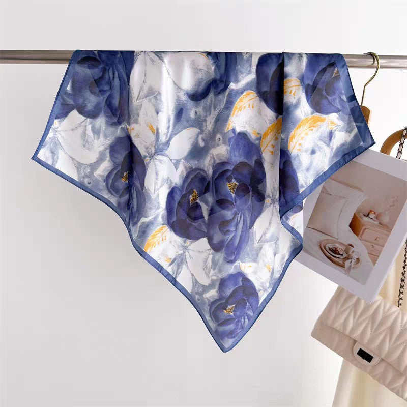 Retro Korean Style Faux Silk Fashion Scarf