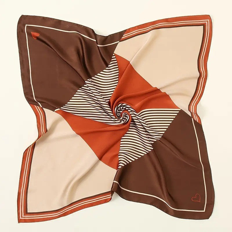 Retro Korean Style Faux Silk Fashion Scarf