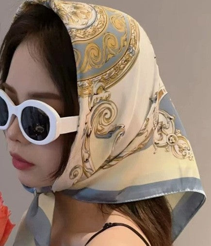 Retro Korean Style Faux Silk Fashion Scarf
